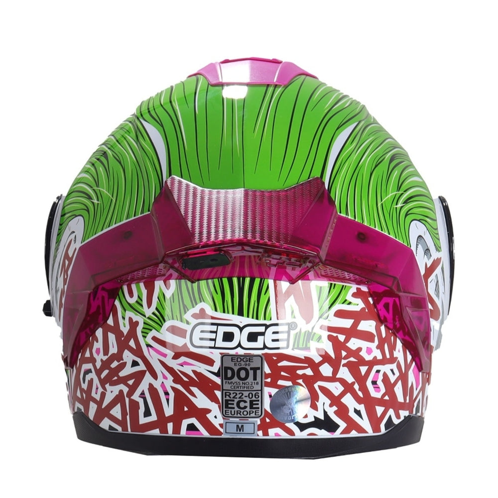 Casco EDGE Abatible Boston Joker Certificación DOT I ECE