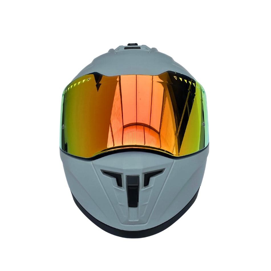 Casco EDGE Integral Extreme Solido Negro / Litmus Metalizado Certificación DOT I ECE