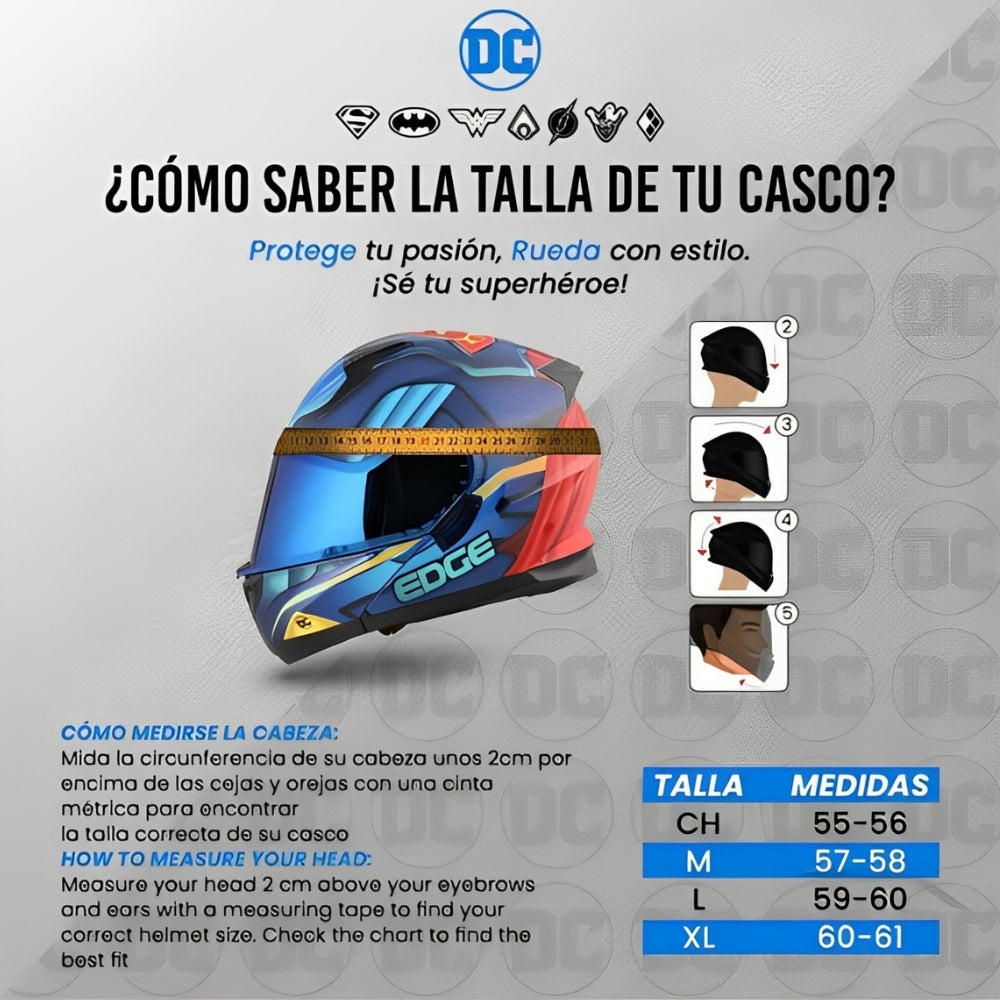 Casco EDGE Integral Shanghai Goldex Dorado Certificación DOT I ECE