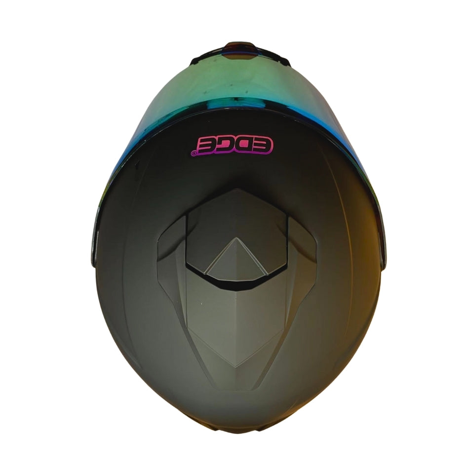Casco Edge Integral Shanghai Solido Negro / Rosado Dot I Ece