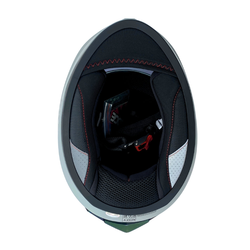 Casco EDGE Integral Extreme Solido Negro / Litmus Metalizado Certificación DOT I ECE