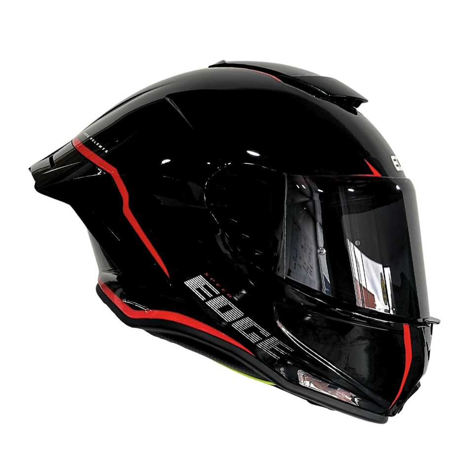 Casco EDGE Integral Shanghai Rush Negro / Rojo DOT | ECE