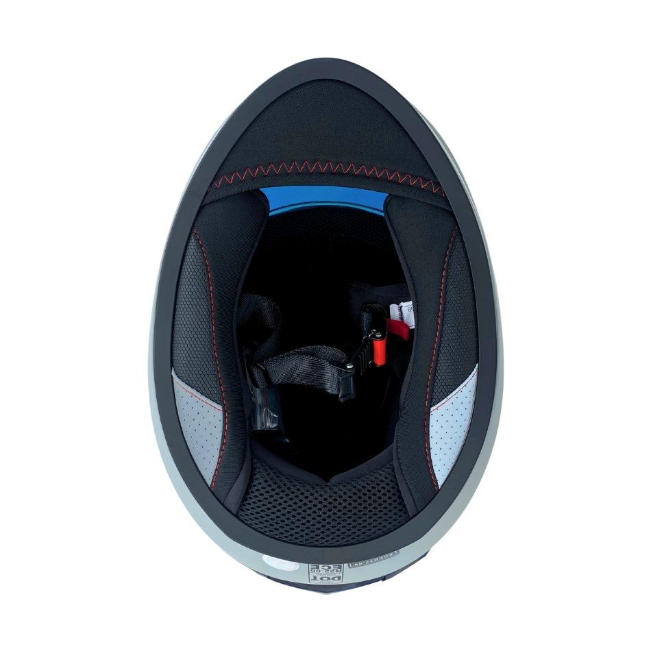 Casco EDGE Integral Extreme Solido Negro / Morado Metalizado Certificación DOT I ECE