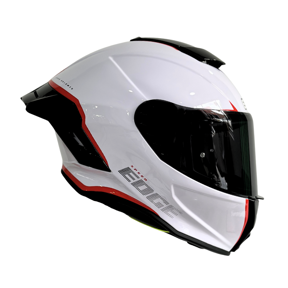 Casco EDGE Integral Shanghai Rush Blanco / Rojo DOT | ECE