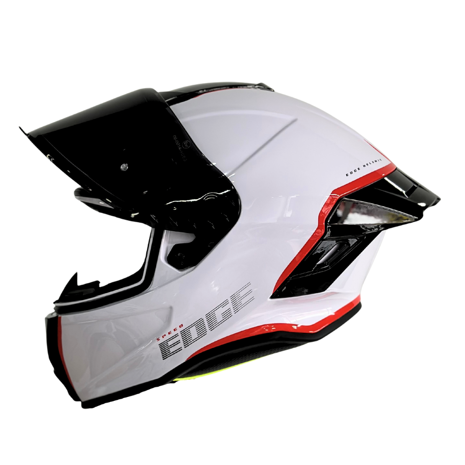 Casco EDGE Integral Shanghai Rush Blanco / Rojo DOT | ECE