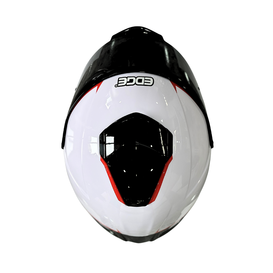 Casco EDGE Integral Shanghai Rush Blanco / Rojo DOT | ECE