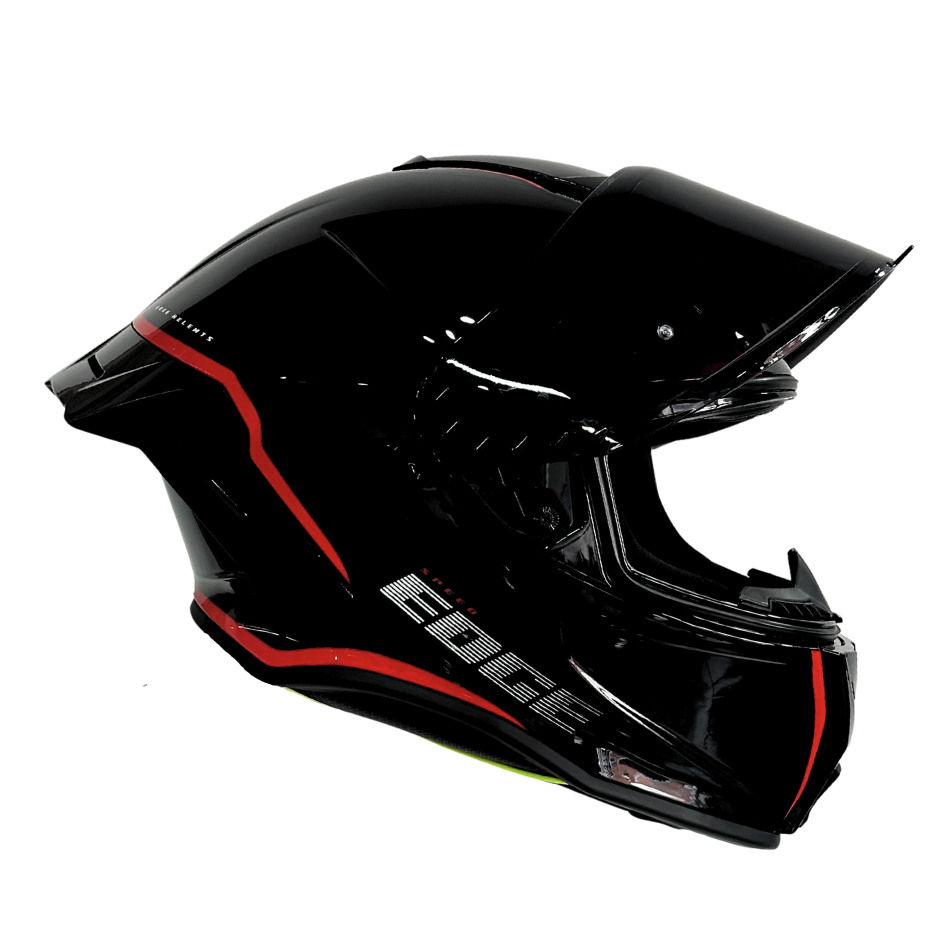 Casco EDGE Integral Shanghai Rush Negro / Rojo DOT | ECE