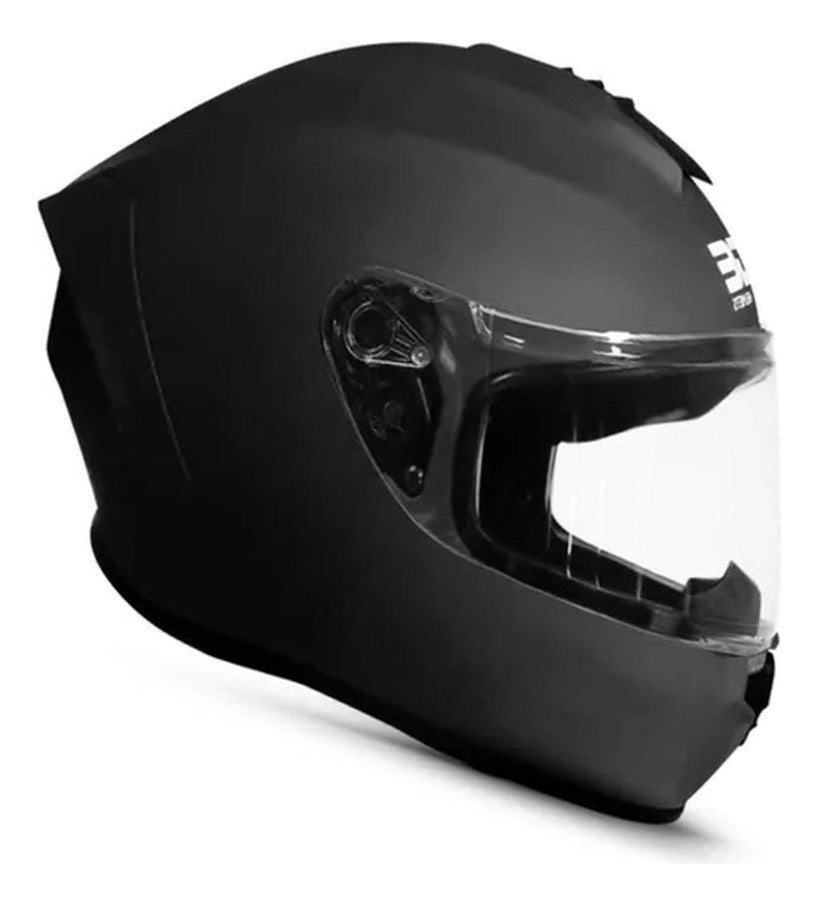 Casco Moto Edge Integral F. S. Negro Certificado Dot