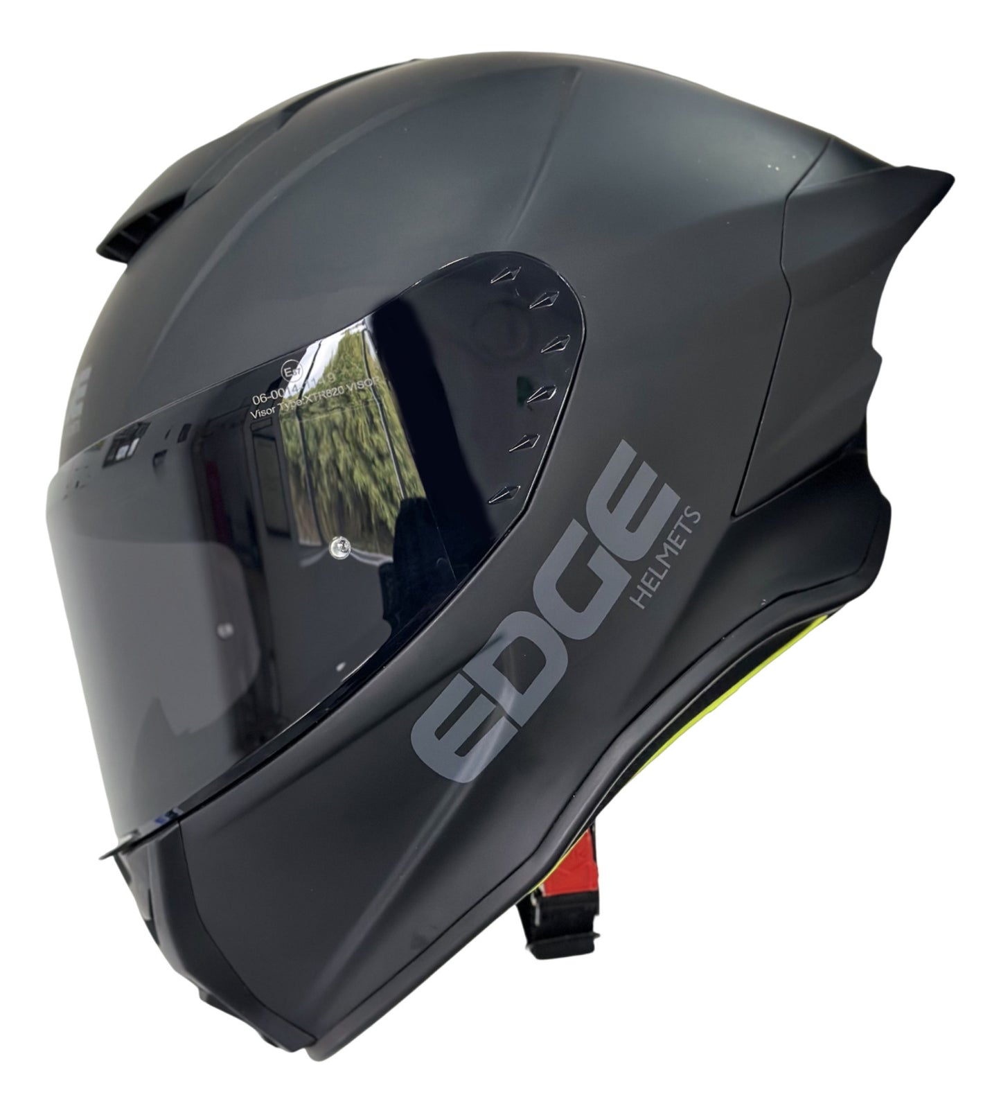 Casco Edge Integral Shanghai Solido Negro Cert Dot | Ece