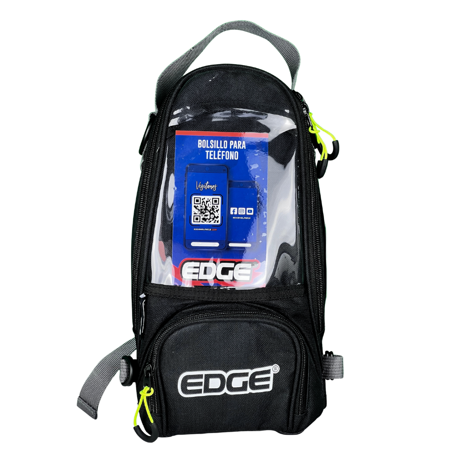 Tank Bag, Maleta Tanque, Porta Celular Moto Edge de 3L Negra