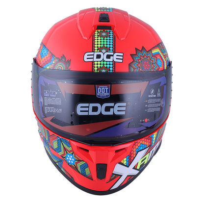 Casco Edge Integral Zoom Pro Xamma Rojo Certificado Dot
