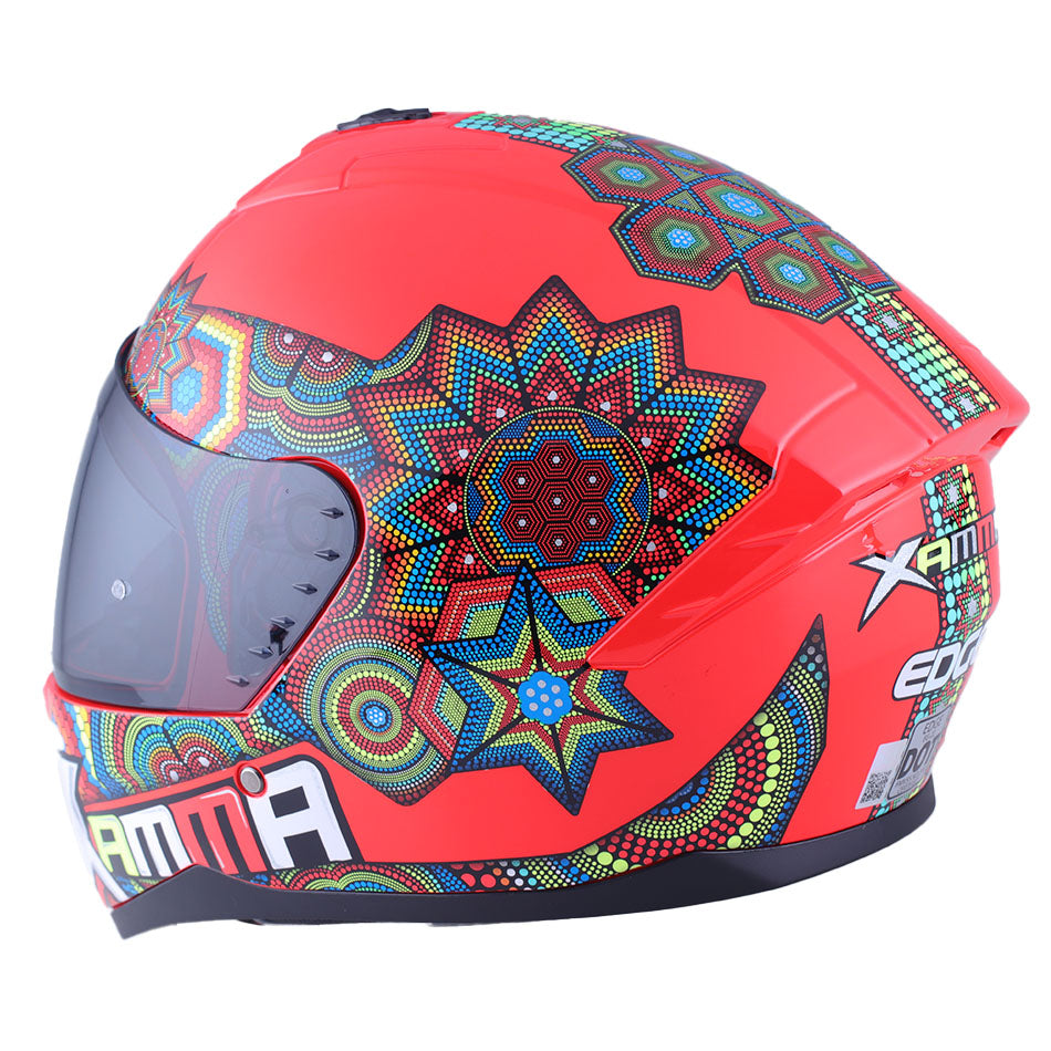 Casco Edge Integral Zoom Pro Xamma Rojo Certificado Dot