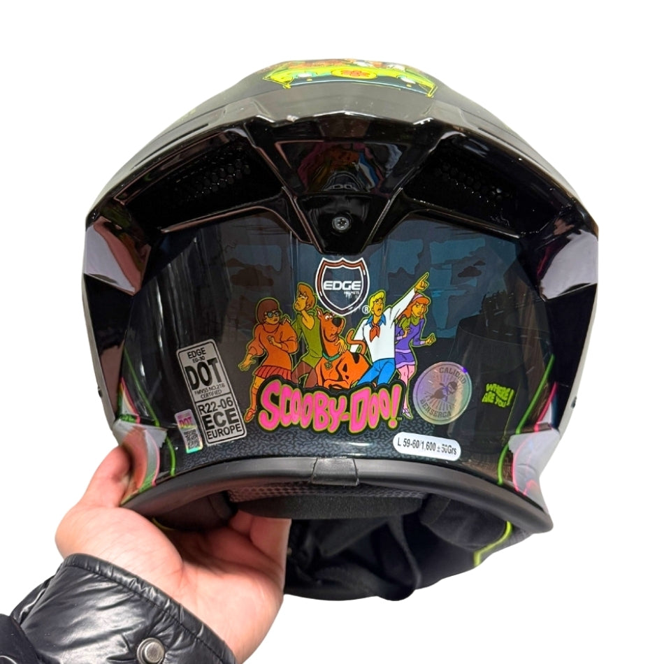 Casco WARNER Integral Shanghai Scooby Doo Certificación DOT I ECE