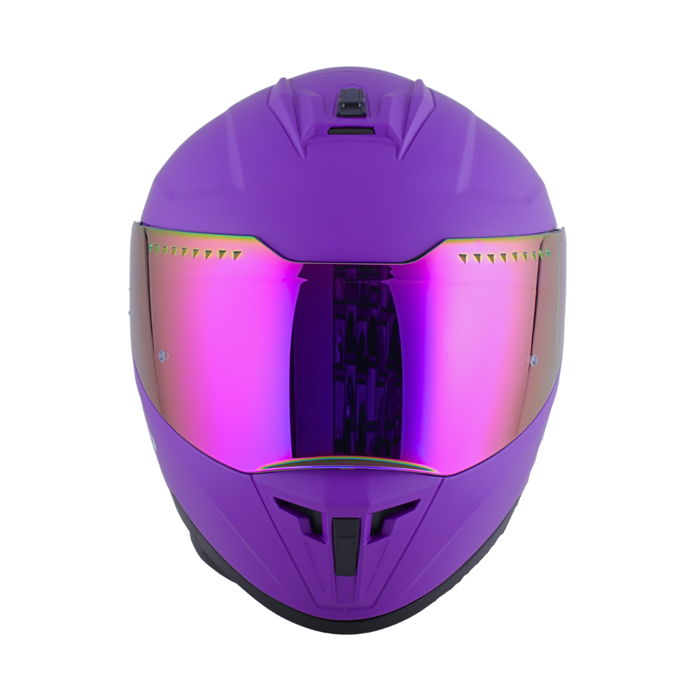 Casco EDGE Integral Extreme Solido Morado Metalizado Certificación DOT I ECE