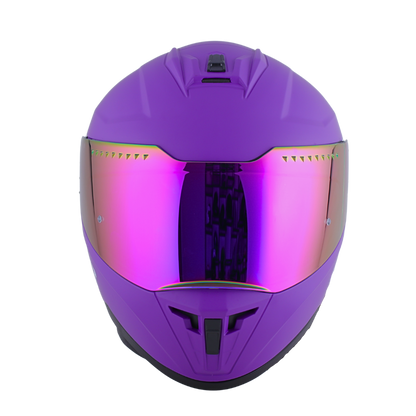 Casco EDGE Integral Extreme Solido Morado Metalizado Certificación DOT I ECE