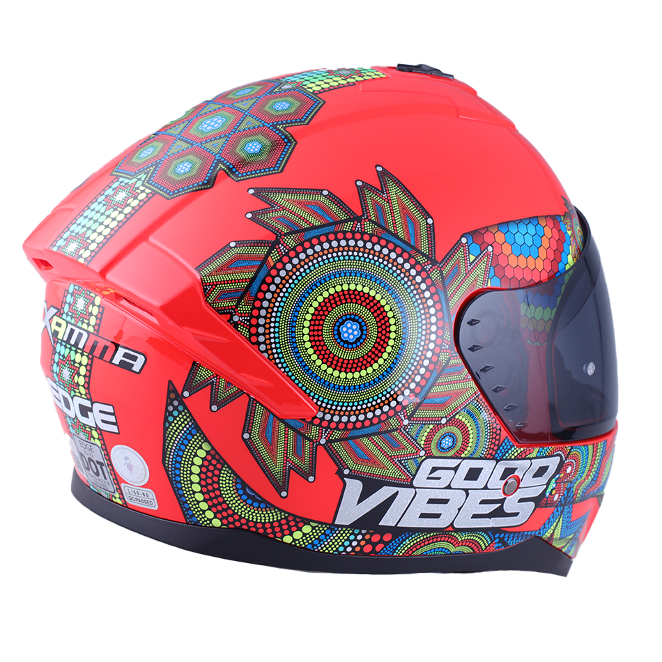 Casco Edge Integral Zoom Pro Xamma Rojo Certificado Dot