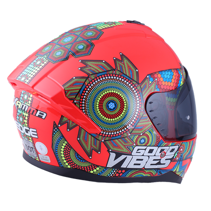 Casco Edge Integral Zoom Pro Xamma Rojo Certificado Dot