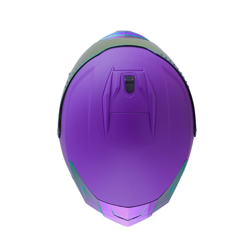 Casco EDGE Integral Extreme Solido Morado Metalizado Certificación DOT I ECE
