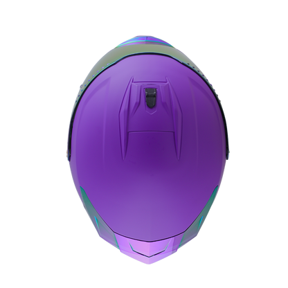 Casco EDGE Integral Extreme Solido Morado Metalizado Certificación DOT I ECE