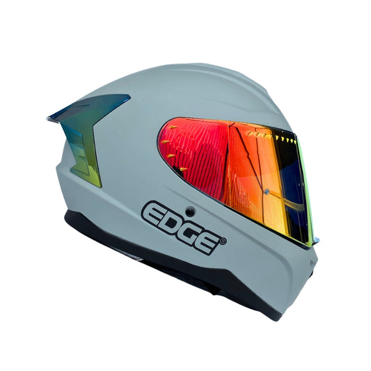 Casco EDGE Integral Extreme Solido Negro / Litmus Metalizado Certificación DOT I ECE