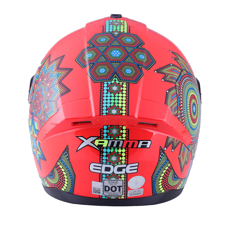Casco Edge Integral Zoom Pro Xamma Rojo Certificado Dot