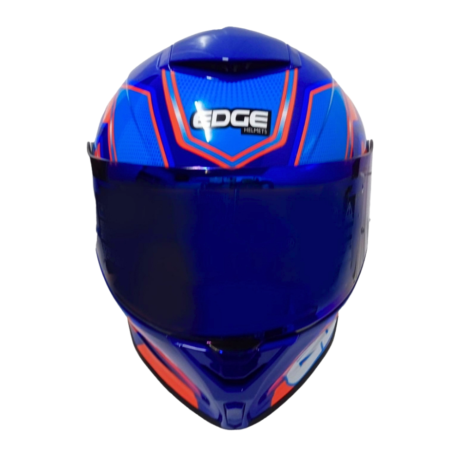 Casco Edge Shanghai Quartz Rojo / Azul  Cert. Dot I Ece