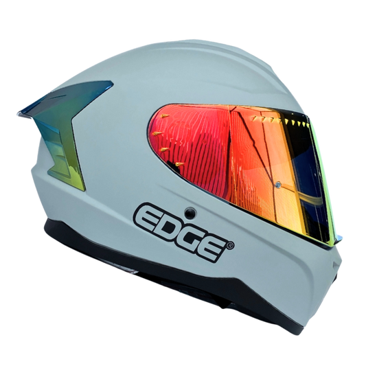 Casco EDGE Integral Extreme Solido Negro / Litmus Metalizado Certificación DOT I ECE