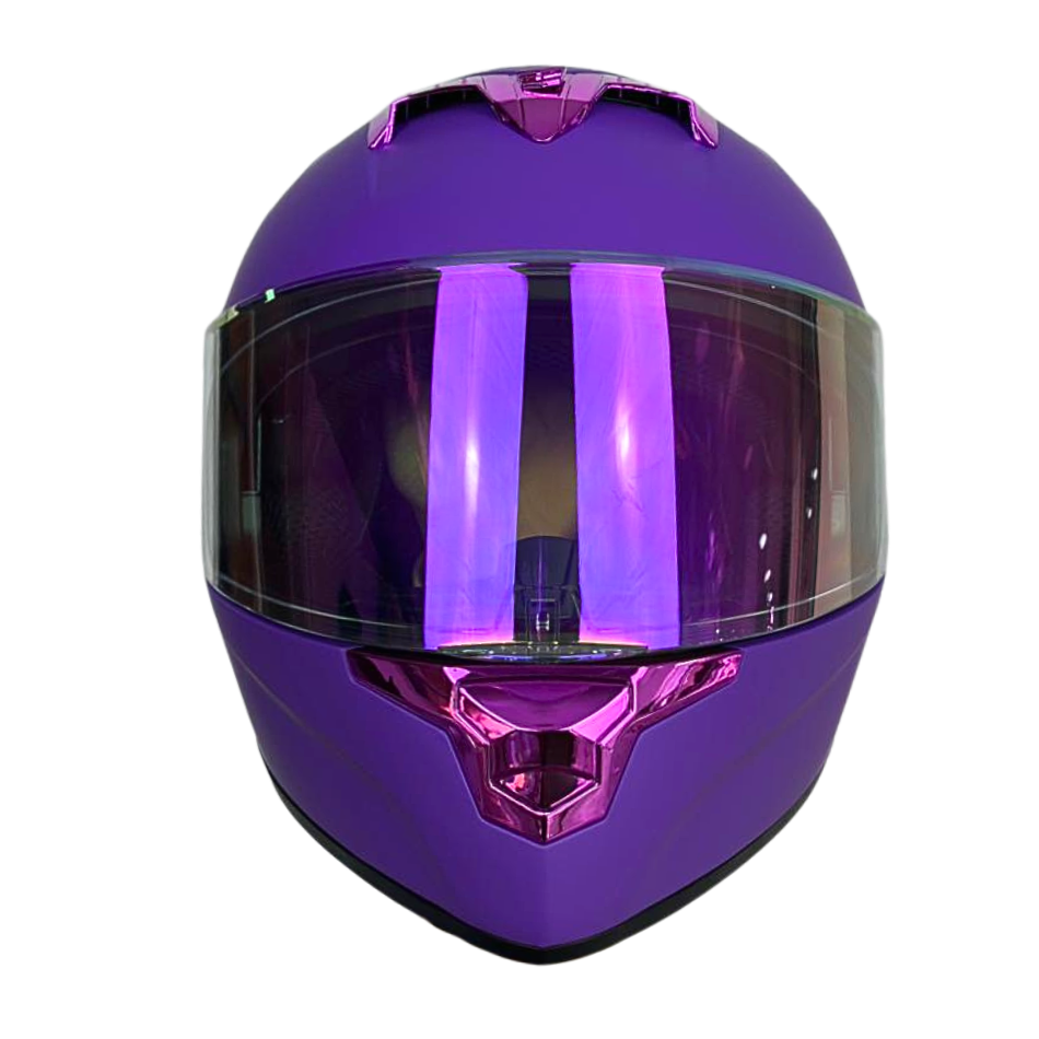 Casco EDGE Integral Racer Sólido Morado Certificación DOT