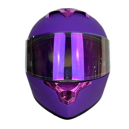 Casco EDGE Integral Racer Sólido Morado Certificación DOT