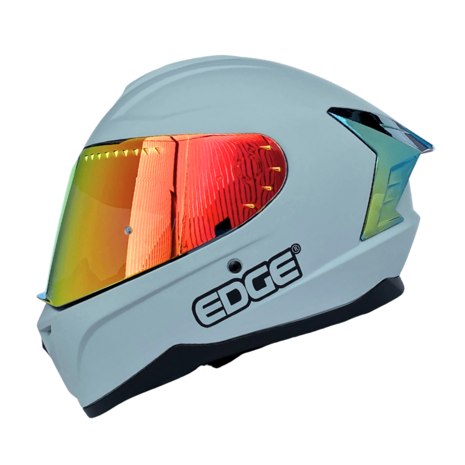 Casco EDGE Integral Extreme Solido Negro / Litmus Metalizado Certificación DOT I ECE