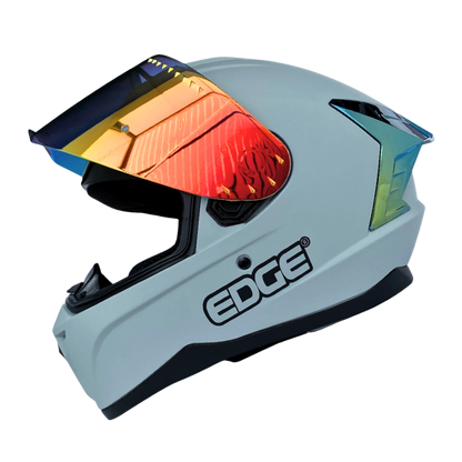 Casco EDGE Integral Extreme Solido Negro / Litmus Metalizado Certificación DOT I ECE