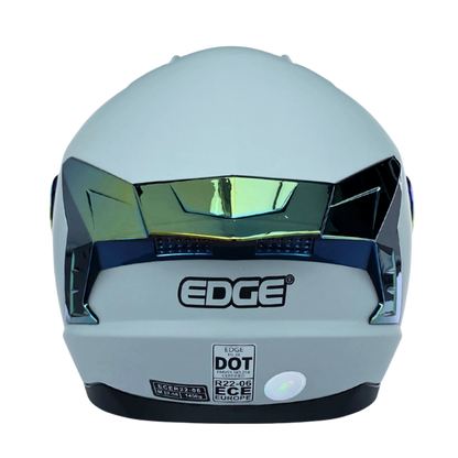 Casco EDGE Integral Extreme Solido Negro / Litmus Metalizado Certificación DOT I ECE