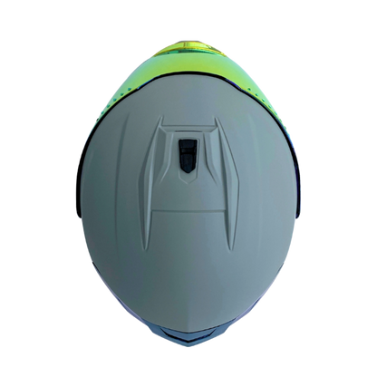 Casco EDGE Integral Extreme Solido Negro / Litmus Metalizado Certificación DOT I ECE