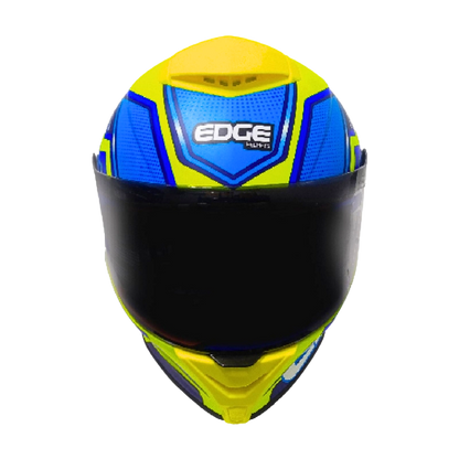 Casco Edge Shanghai Quartz  Amarillo / Azul Cert Dot I Ece