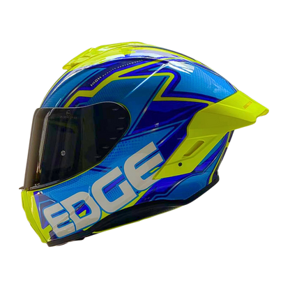 Casco Edge Shanghai Quartz  Amarillo / Azul Cert Dot I Ece