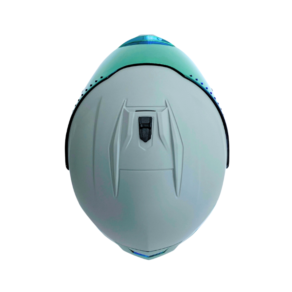 Casco EDGE Integral Extreme Solido gris / Morado Metalizado Certificación DOT I ECE