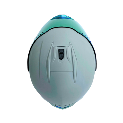 Casco EDGE Integral Extreme Solido gris / Morado Metalizado Certificación DOT I ECE