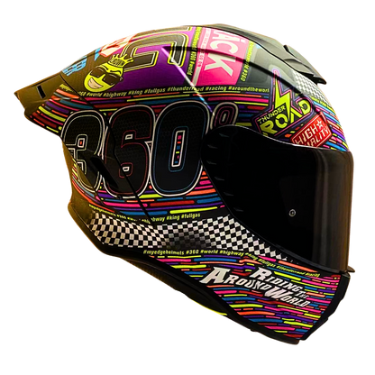 Casco EDGE Integral Shanghai Racing 360 Certificación DOT I ECE