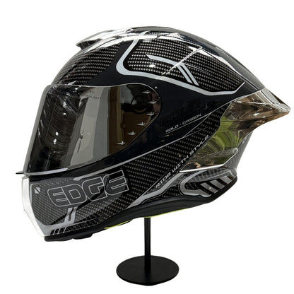 Casco EDGE Integral Shanghai Goldex Plateado Certificación DOT I ECE