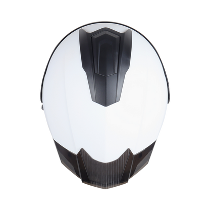Casco EDGE Abatible Boston Sólido Blanco Certificación DOT I ECE