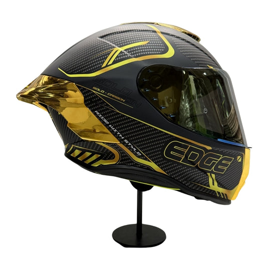 Casco EDGE Integral Shanghai Goldex Dorado Certificación DOT I ECE