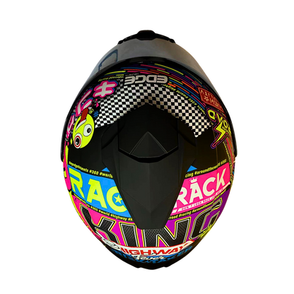 Casco EDGE Integral Shanghai Racing 360 Certificación DOT I ECE