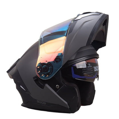 Casco EDGE Abatible Boston Solido Gris / Negro Certificación DOT | ECE