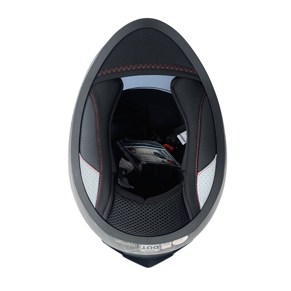 Casco EDGE Abatible Boston Sólido Blanco Certificación DOT I ECE