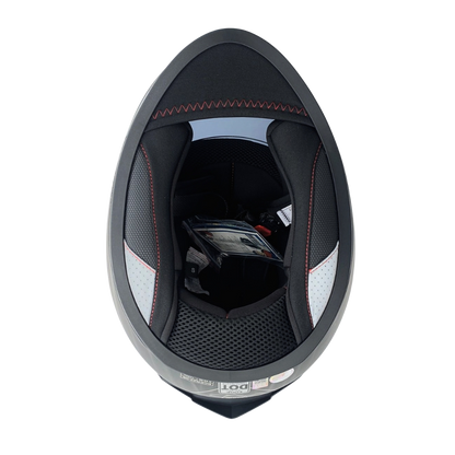 Casco EDGE Abatible Boston Sólido Blanco Certificación DOT I ECE