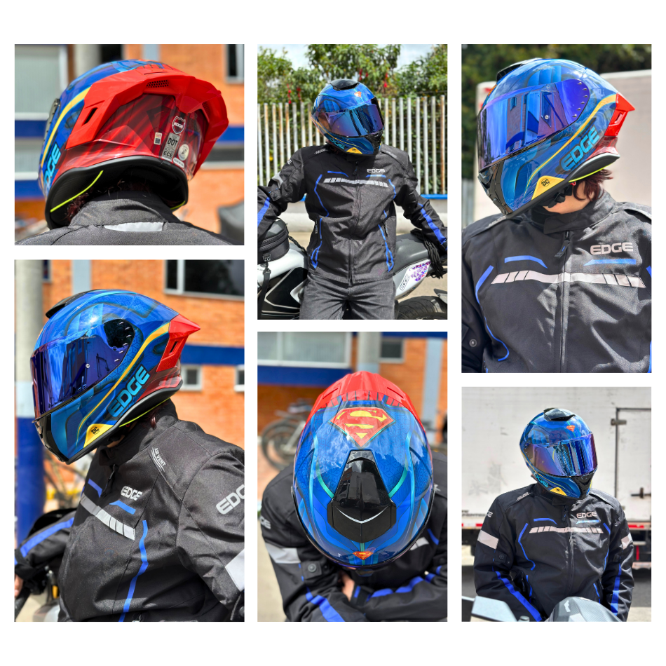 Casco DC Integral Shanghai Superman Certificación DOT | ECE