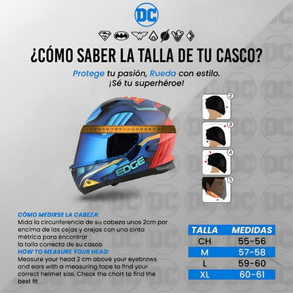 Casco EDGE Integral Shanghai Goldex Dorado Certificación DOT I ECE