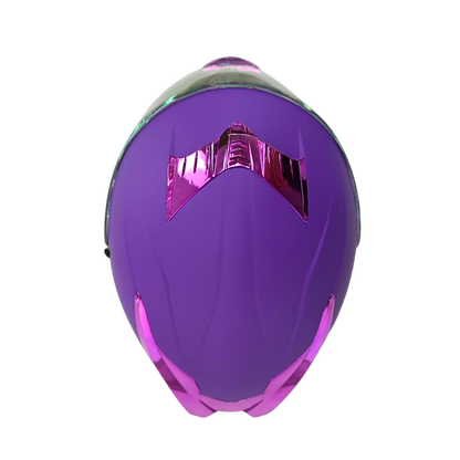 Casco EDGE Integral Racer Sólido Morado Certificación DOT