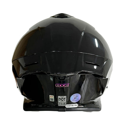 Casco Edge Integral Shanghai Solido Negro / Rosado Dot I Ece