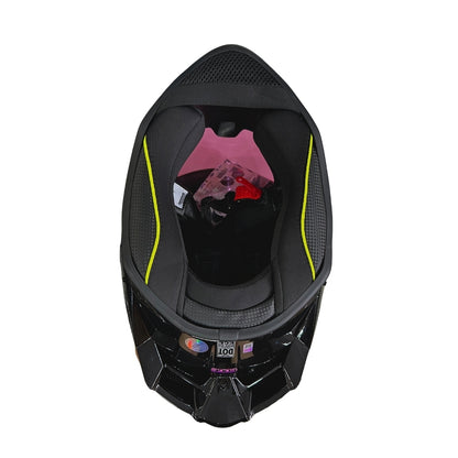 Casco Edge Integral Shanghai Solido Negro / Rosado Dot I Ece